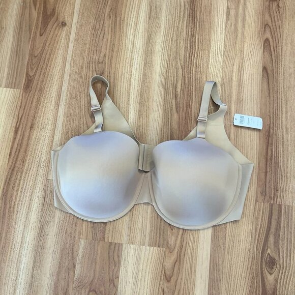 Soma Plus-Size Soft Tan Vanishing 360 Perfect Coverage Under-Wire Bra Sz 42DDD - Picture 1 of 6